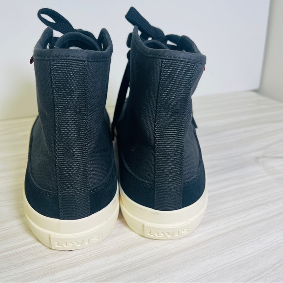 Levi's Mens Square Canvas and Suede High-Top Casual Sneaker Shoe Size 9 - Picture 4 of 5